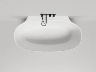 Ванна из искусственного камня Salini Alda Wall S-Stone 101925MRH 170x90см RAL снаружи