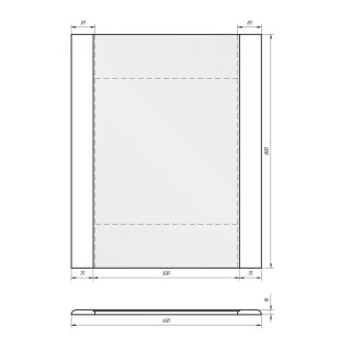 Dreja Зеркало Uni 65, белый лак