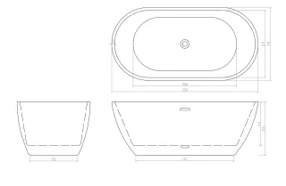 Ванна акриловая Ceruttispa d'Iseo CT9902 150x75 см белый