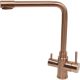Смеситель для кухни Melana MELANA-F9505HC с переключателем на фильтр бронза