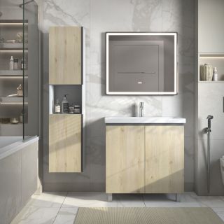 Тумба под раковину напольная Vigo Yuma 347 80 см поставляется в разобранном виде дуб давос