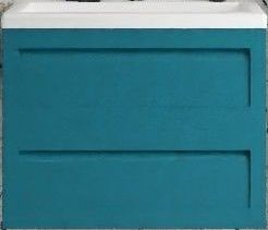 Подвесная тумба под раковину Art&Max Platino 75см бирюзовый матовый AM-Platino-750-2C-SO-TM