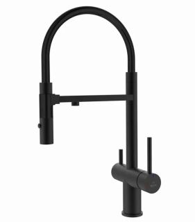 Смеситель для кухни Rose R958H чёрный матовый