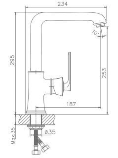 Смеситель для кухни Haiba HB70181 хром