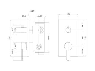 Teska Душевой набор скрытого монтажа SIMENA AS3500