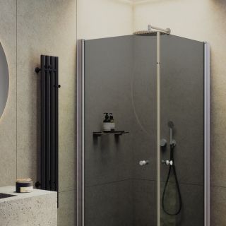 Душевой уголок MaybahGlass MGY-1300-5 90x90см хром матовый