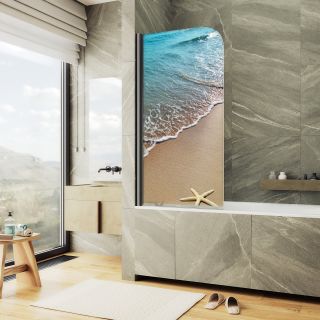 Шторка на ванну MaybahGlass ФП009 MGV-929-ФП009-6 70см фотопечать