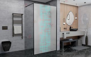 Душевая перегородка AvaCan LB120 MT чёрный