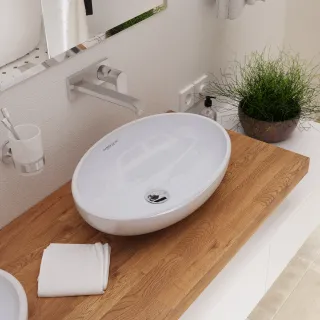 Раковина Sanita Luxe Ringo WB.CT/Ringo/53-N/WHT.G/S1 53 см