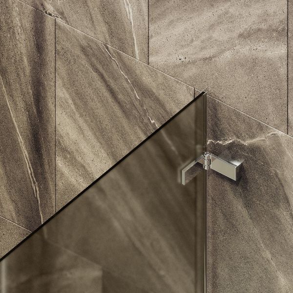 Шторка на ванну MaybahGlass MGV-647-4 40см хром глянцевый