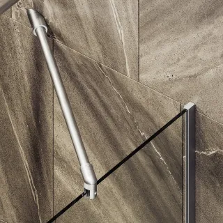 Шторка на ванну MaybahGlass MGV-61-5у 50см хром матовый