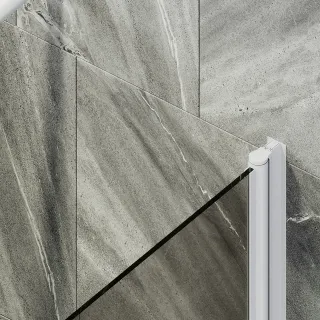 Шторка на ванну MaybahGlass MGV-601-1 40см белый