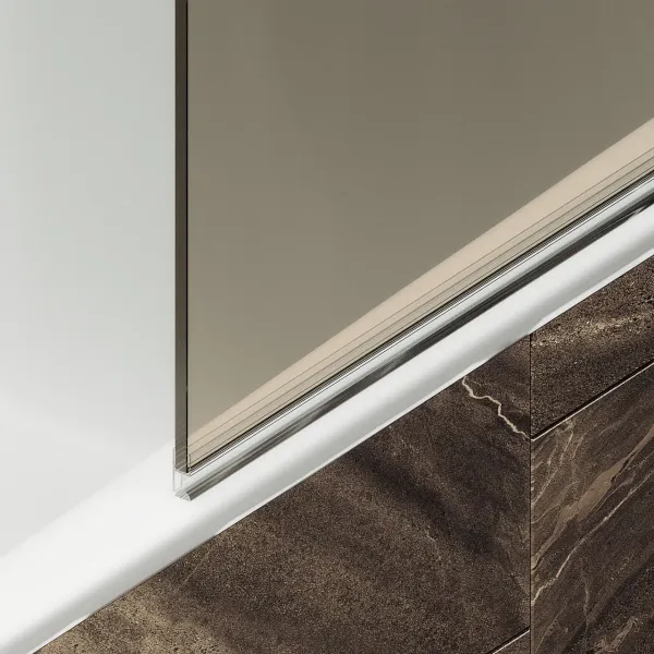 Шторка на ванну MaybahGlass MGV-616-5 70см хром матовый