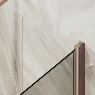 Шторка на ванну MaybahGlass MGV-606-2 50см бронза