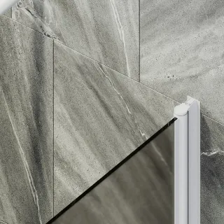 Шторка на ванну MaybahGlass MGV-612-1 60см белый