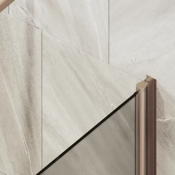 Шторка на ванну MaybahGlass MGV-617-2 70см бронза