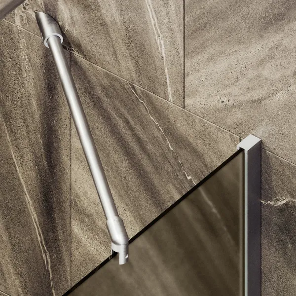 Шторка на ванну MaybahGlass MGV-76-5ш 80см хром матовый