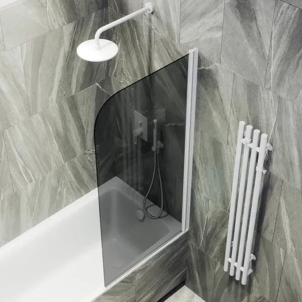 Шторка на ванну MaybahGlass MGV-618-1 70см белый
