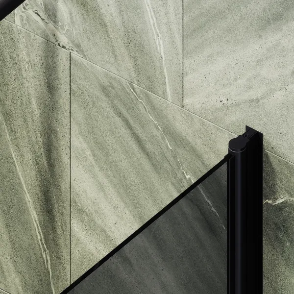 Шторка на ванну MaybahGlass MGV-608-6 50см чёрный