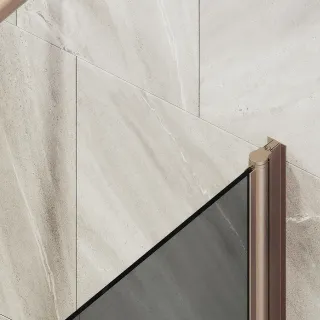 Шторка на ванну MaybahGlass MGV-608-2 50см бронза