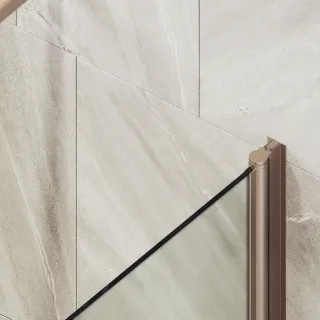 Шторка на ванну MaybahGlass MGV-605-2 40см бронза