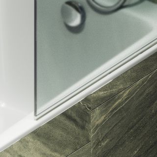 Шторка на ванну MaybahGlass MGV-769-6 40см чёрный