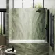 Шторка на ванну MaybahGlass MGV-597-6 50см чёрный