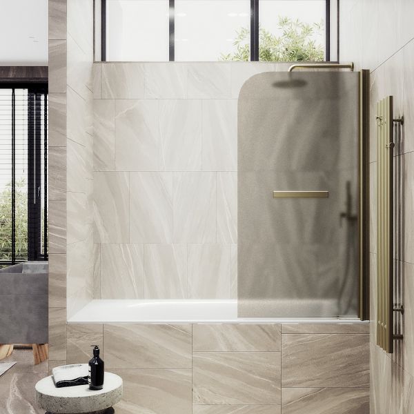 Шторка на ванну MaybahGlass MGV-784-2 70см бронза