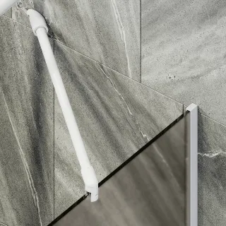 Шторка на ванну MaybahGlass MGV-75-1у 70см белый