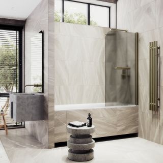 Шторка на ванну MaybahGlass MGV-784-2 70см бронза