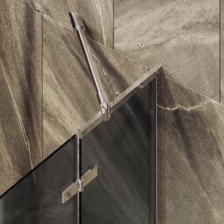 Шторка на ванну MaybahGlass MGV-660-4 69см хром глянцевый