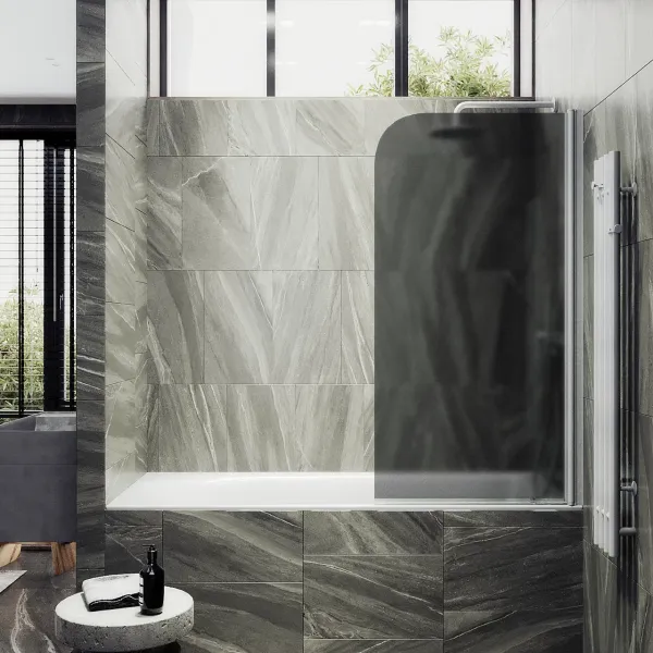 Шторка на ванну MaybahGlass MGV-609-1 50см белый