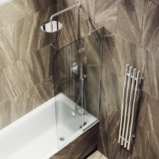 Шторка на ванну MaybahGlass MGV-920-4 99см хром глянцевый