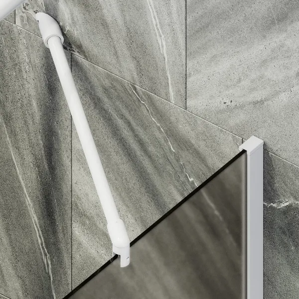 Шторка на ванну MaybahGlass MGV-77-1ш 90см белый