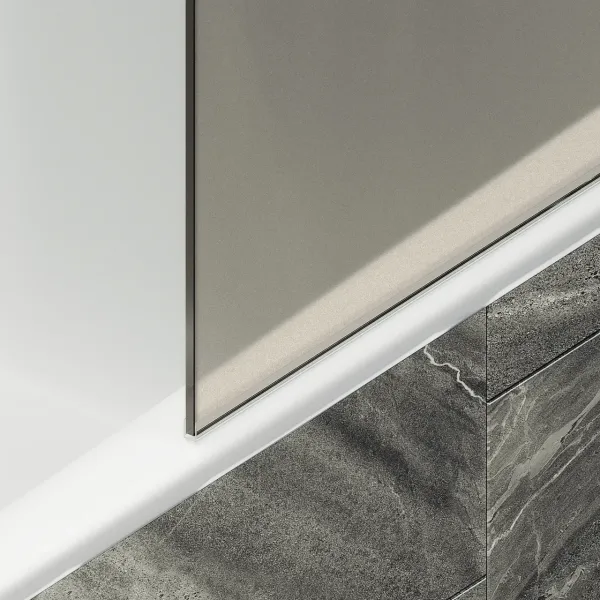 Шторка на ванну MaybahGlass MGV-72-1ш 40см белый