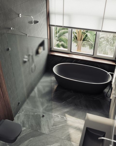 Душевая перегородка MaybahGlass MGD-268-4 79см хром глянцевый