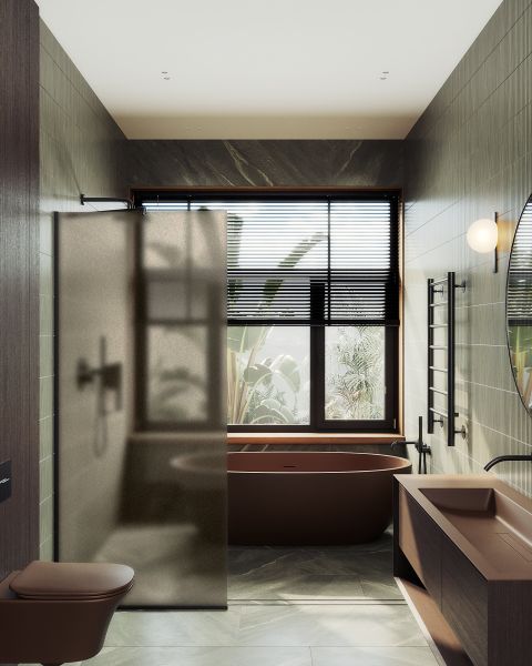 Душевая перегородка MaybahGlass MGD-697-6у 79см чёрный