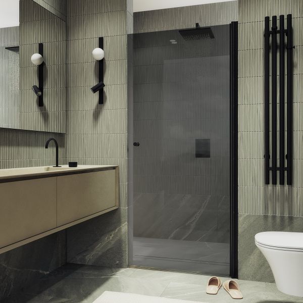 Душевая дверь MaybahGlass MGD-806-6 80см чёрный