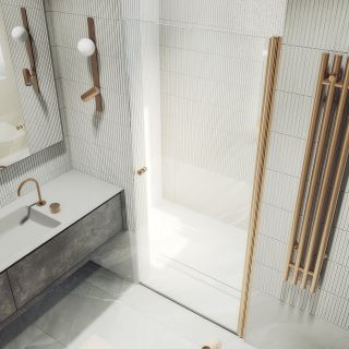 Душевая дверь MaybahGlass MGD-803-2 80см бронза