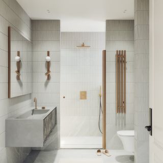 Душевая дверь MaybahGlass MGD-803-2 80см бронза