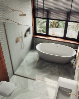 Душевая перегородка MaybahGlass MGD-700-2у 79см бронза