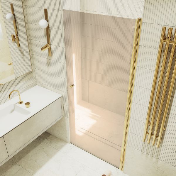 Душевая дверь MaybahGlass MGD-804-3 80см золото