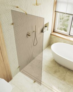 Душевая перегородка MaybahGlass MGD-262-4 79см хром глянцевый