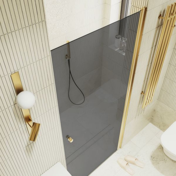 Душевая дверь MaybahGlass MGD-806-3 80см золото