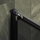 Душевая дверь MaybahGlass MGD-1288-6 120см чёрный/графит матовый
