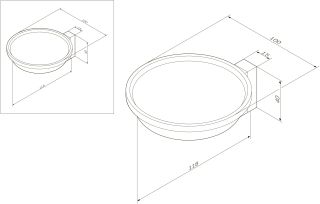Мыльница Am.pm Admire A1034200