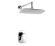 Wasserkraft А12031 Встраиваемый комплект для душа с верхней душевой насадкой