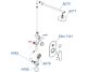 Wasserkraft A16777 Встраиваемый комплект для душа с верхней душевой насадкой и лейкой