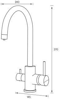Смеситель для кухни Paulmark Essen Es213211-401 антрацит