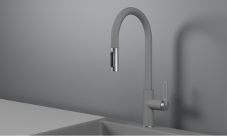 Смеситель для кухни Granula 8168, АЛЮМИНИУМ Алюминиум